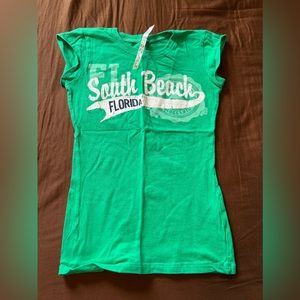 South Beach Florida - Green Shirt